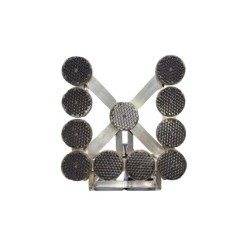 Panou rabatabil LED semnalizare lucrari - 11 lampi de 200 mm diametru